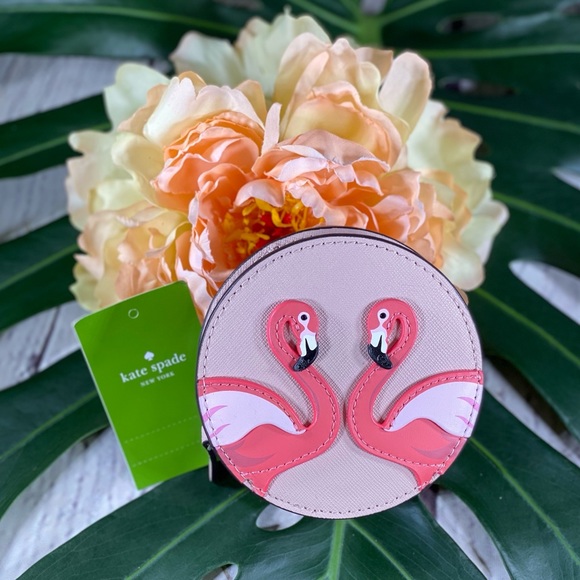 kate spade Handbags - NWT! Kate Spade Flamingo By The Pool Coin Purse